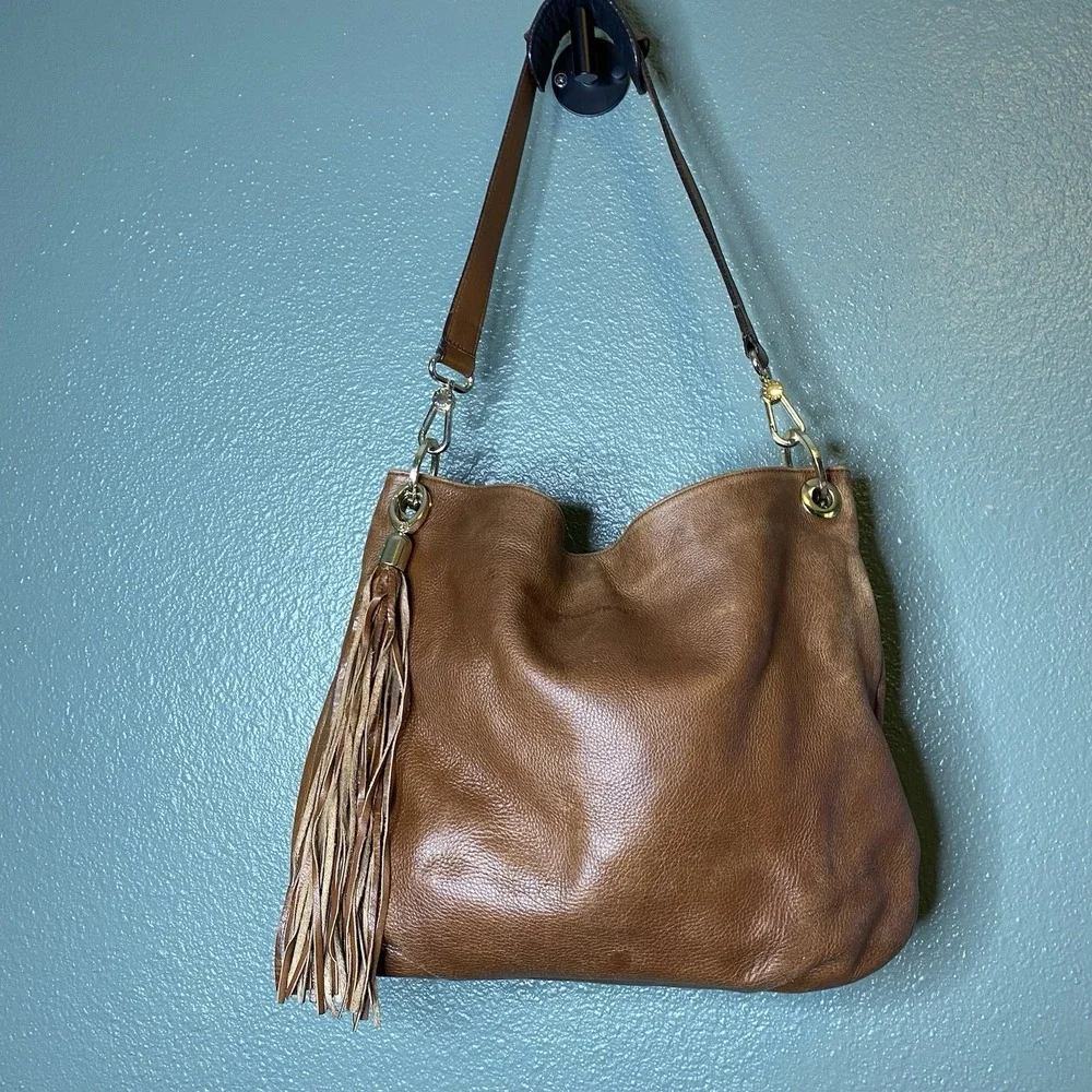 Kelly-Tooke Harley Tassel‎ Hobo Leather Shoulder Bag